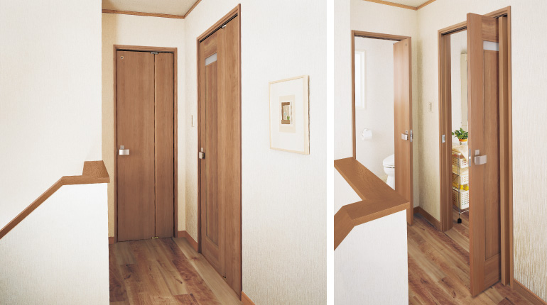 広島市海老園マンションリフォームでトイレに 折れ戸 広島市でリノベーションを依頼するなら設計施工事務所 工房住空間