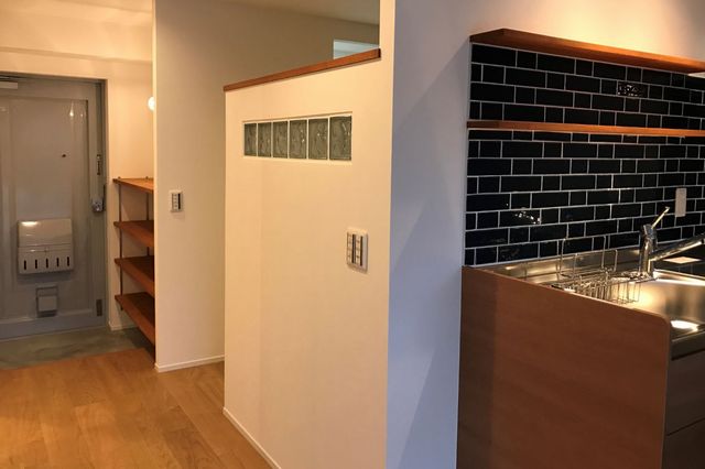 シングルライフ向けリノベの寝室 繋がっているけど目立たないよう 広島市でリノベーションを依頼するなら設計施工事務所 工房住空間